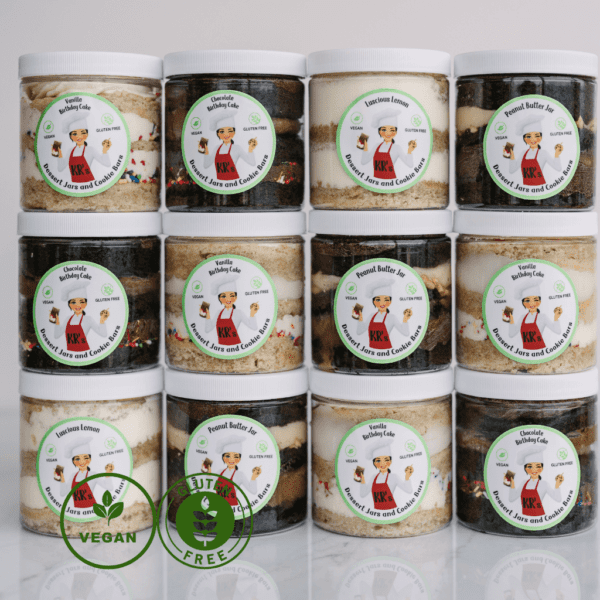 12 Pack Gluten-Free/Vegan Dessert Jars