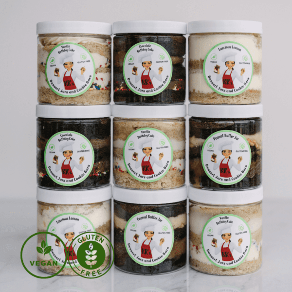9 Pack Gluten-Free/Vegan Dessert Jars